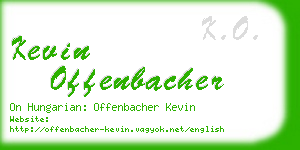 kevin offenbacher business card